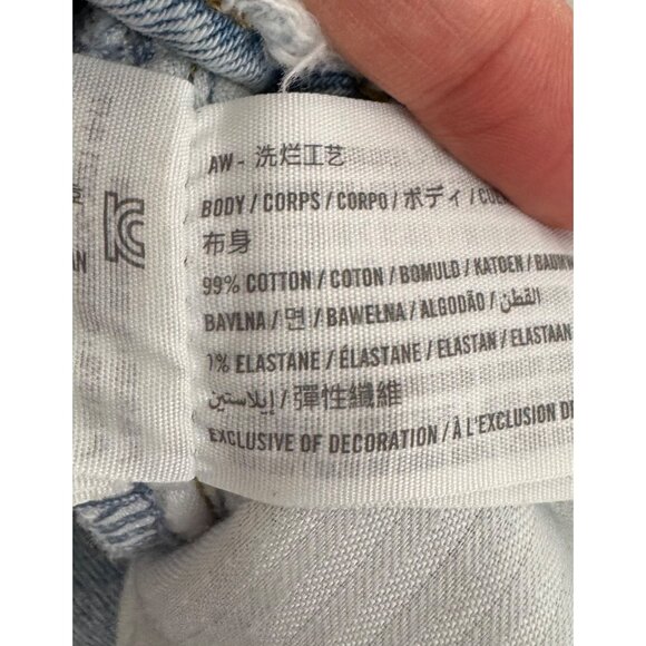 Abercrombie & Fitch 90s straight leg ultra high jeans retro boho sz 33L - Picture 8 of 8